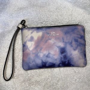 Coach Tie Dye Zipper Wristlet